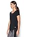 Under Armour Women's Fly-By 2.0 Tee, Black/Black, Large