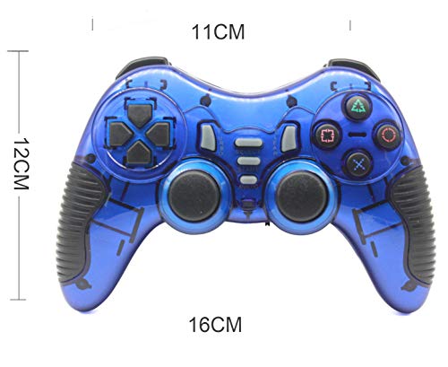 C-Zone 6 in 1 2.4G Wireless Technology Gamepad/Game Controller for PC/PS1/PS2/PS3/PC360/Android TV/TV Box/PC/Tablet-Blue