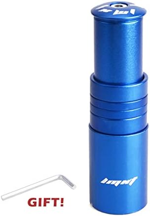 JEELAD MTB Bicycle Bike Fork Stem Extender Aluminium Alloy Head Up Adapter Handlebar Riser Adaptor (Royalblue)