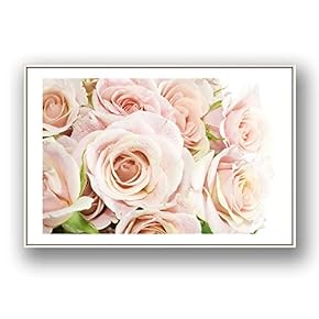 Framed Canvas Wall Art for Living Room, Bedroom Rose Flowers Canvas Prints for Modern Home Decoration Ready to Hang - 16"x24" inches