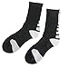 Ehdching 4 Pack Men's Dri-Fit Cushion Basketball Athletic Sport Peformance Crew Socks (4 Pair, Style 1)