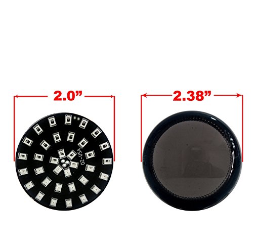 Deuce-Style Single Contact Filament LED Turn Signal Smoke Lens (1156 Bulb, Red LED) - Thumbnail 2