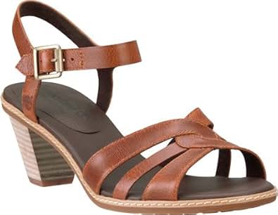 Amazon.com | Timberland Women's Montvale Ankle-Strap Dress Sandal, Burnt Orange, 10 M US 