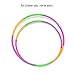 eBelken Kids Hula Hoop for Children's Exercise Fitness Workout, Suitable for 3-8 Years Old Child's Sports and Playing Games, 8 Colorful Segments, Snap Together and Detachable, ABS Plastics (60cm)