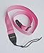 Guitar Strap PINK Nylon Solid Leather Ends Fits All Acoustic Electric & Bass & Mandolin Quality Made In U.S.A. Since 1978