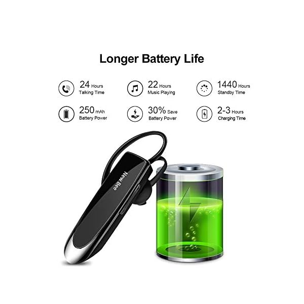 New bee Wireless Bluetooth Headset, Bluetooth Headset 60 Days Standby for iPhone Samsung - Image 4