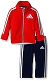 adidas Baby Boys' Tricot Jacket and Pant Set, Red, 24 Months