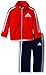 adidas Baby Boys' Tricot Jacket and Pant Set, Red, 24 Months