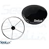 SeaLux-Marine-Boat-Black-2-58-INCH-PLASTIC-BOAT-CENTER-STEERING-WHEEL-CAP-for-Boat-Destroyer-Steel-Wheels