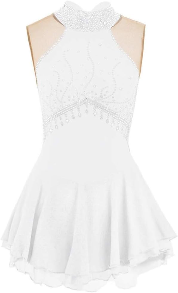 costume da pattinaggio su ghiaccio per ragazze