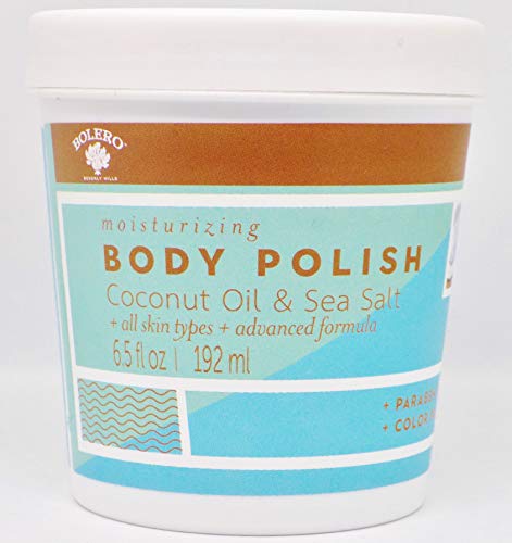 Bolero Body Polish, Coconut Oil & Sea Salt, 6.5 FL OZ