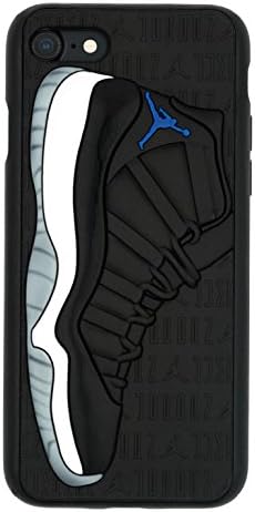 iPhone 7 4.7" Case, Jordan Space Jam 11s 3D Textured Sneaker Shockproof Protective Grippy Case for Apple iPhone 7 (Space Jam 11s)