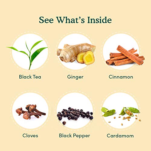 VAHDAM, Ingwer Masala Chai Tee (100 Tassen) | 100% NATÜRLICHE GEWÜRZE | Authentischer indischer Ingwertee | Gewürzter… – Bild 4