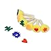 Foam Brush Set CONDA Set of 6 Stamp Painter,Sponges Brush Set for Kids Wood Handle