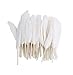 Vivian White Goose Feathers 6-8 inch Craft for Wedding Party Decor Pack of 100 PCS