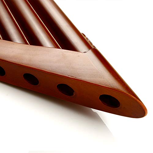 25 Pipes C Key Pan Flute Chinese Traditional Musical Instrument Pan Pipes Easy to Learn (Right Hand with Box)