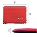 Lightspeed Outdoors Self-Inflating Stadium Seat Cushion with an Integrated Carry Bag (Red)