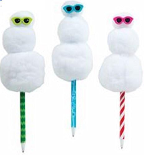 Puffy/Squishy Snowman Pens (3 PKG)