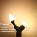 E12 Led Candle Bulb, Equivalent 30W 12V 24V E12 Base Led Candelabra Light Bulbs, 3W 3000K LED Bulb for Ceiling Fan Chandelier Light 5 Pack