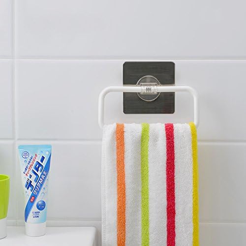 Towel Holder360 Strong Sucker Seamless Towel Ring Towel Rack Hook Hook Towel Hook Can Be Washed Without Marking Attached To The Wall, The Rectangle