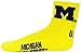 Donegal Bay Michigan Wolverines Unisex Quarter Socks, Maize, One Size, NCAA Officially Licensed - DB Fan Gear