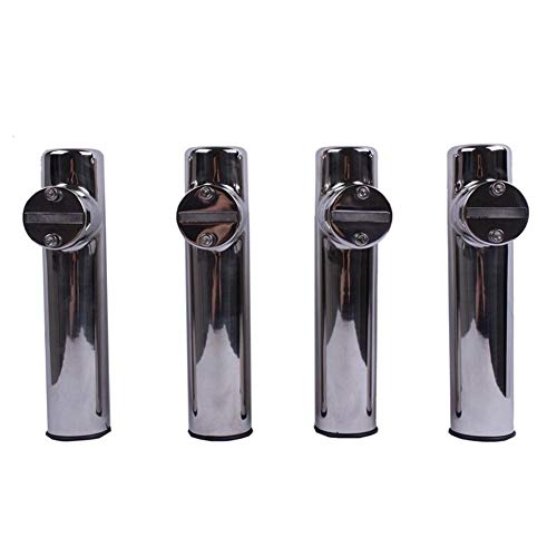 HaoYueDa 4Pcs 1-5/8" Edelstahl-Fischerei-Gerät Drehbare Rutenhalter Bracket Boot Sturmboote Kajak Yacht – Bild 4