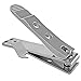 Kohm Straight Blade Edge Nail Clipper with Nail File (Swing Out) - SS Wide Jaw Toenail Clippers for Thick Toenails, Fungal Nails, Nail Clippers for Men
