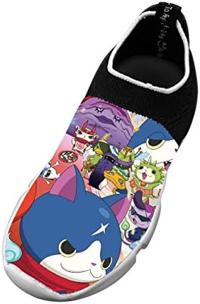 Yo-Cat Kitten Moster Sport Sneakers Slip-On Loafers Custom Design Shoes for Kids Boy Girls 1 D(M) US Big kid