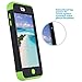 ULAK iPod Touch Case 6th Generation, iPod Touch 7 Case, iPod 5 Case, Heavy Duty High Impact Knox Armor Case Cover Protective Case for Apple iPod Touch 5 6th 7th Generation (Black+Green)