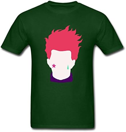 HunterxHunter Hisoka Head Top Sky 1 New Stlye Forest green Adult Boy's T-Shirt Small