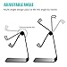 Adjustable Cell Phone Stand,Ahere Multi-Angle Aluminum Desktop Cell Phone Cradle, Dock, Stand for iPhone 6 6s 7 8 X Plus Samsung Galaxy All Android Smartphone Tablets,Black