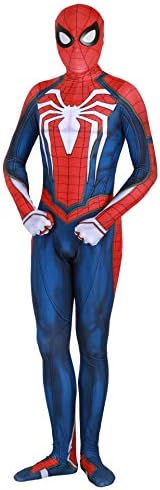 Spiderman ps4 Costume Advanced Suit Unisex Lycra Spandex Bodysuit Halloween Cosplay Costumes Adult Kids 3D Style