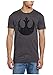 STAR WARS Men’s Rebel Alliance Logo Emblem T-Shirt Charcoal,X-Large