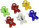 Adams People Shaped Magnet Clips, Assorted Color, Set of 6 - 3303-50-0569