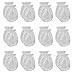 RATIVE Newborn Baby Cotton Gloves Sleep Sleeping No Scratch Mittens Mitts Set for 0-6 Months Unisex Neutral Boys Girls (12 Pairs/white)