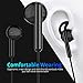 Bluetooth Earbuds,Wireless Headphones, HiFi Bass Stereo in-Ear Earbuds with Mic,Noise Cancelling Bluetooth Headset for Sport (Bluetooth 5.0 & IPX5) (Black)