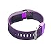 Etoper Replacement Large wrist Band for Fitbit Charge HR Wireless Activity Wristband Watch Fitness Tracker WatchBand/Band Silicone Accessories Purple