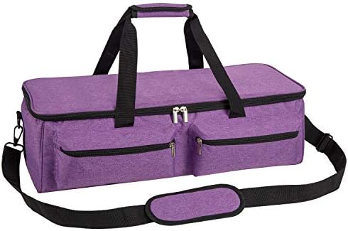 JOYPEA Carrying Bag Compatible with Cricut Explore Air and Maker, Tote Bag Compatible with Cricut Explore Air and Supplies (Bag Only), Made of Heavy-Duty Nylon (Single-Layer Bag, Purple)