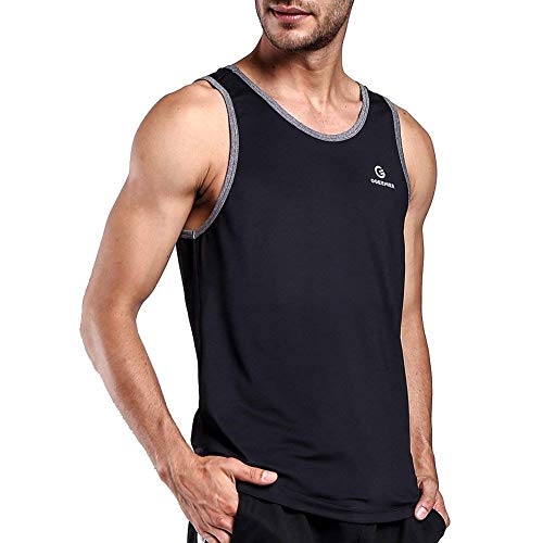 image for Ogeenier Men's Training Quick-Dry Sports Tank Top Shirt for Gym Fitnes