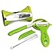 Spiralizer with Peeler and Knife - Make Zucchini Pasta and Vegetable Noodle - Spiral Slicer, Cutter & Peeler