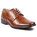 Magestik Men's Cognac Brown Lace Up Cap Toe Oxford Dress Shoes