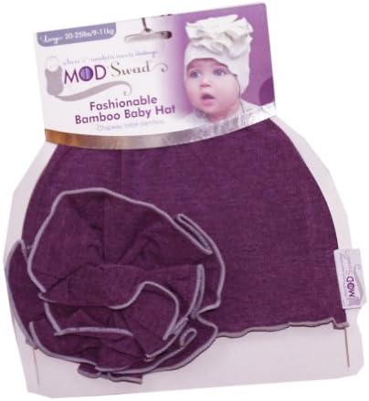 Mod Swad Fashionable Bamboo Baby Flower Hat ~ Choose Size/Color (Large 20+ lbs, Shangri'La)