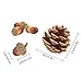 CEWOR 110pcs Artificial Acorns and Pinecones Ornament Set for Crafting, Wedding, House, Autumn Party Hanging Decor