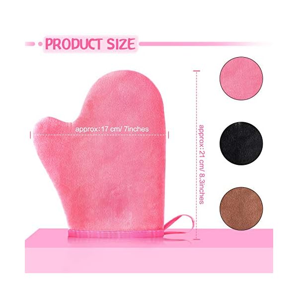3-Pieces-Self-Tanning-Mitt-Self-Double-Sided-Self-Tanning-Gloves-Sunless-Tanning-Mittens-Mini-Finger-Face-Gloves-for-Self-Tanner-Sunless-Tanning-Mitt-Pink-Brown-Black 3 Pieces Self Tanning Mitt Self Double Sided Self Tanning Gloves Sunless Tanning Mittens Mini Finger Face Gloves for…