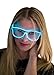 Neon Nightlife Aqua Frame/Clear Lens Light Up Glasses