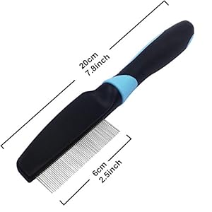 Voyage, pettine antipulci, antipidocchi e per la polvere, efficace contro pulci e pidocchi, pettine professionale per cani e gatti, pettine a denti fini per animali domestici Voyage Voyage, pettine antipulci, antipidocchi e per la polvere, efficace contro pulci e pidocchi, pettine professionale per cani e gatti, pettine a denti fini per animali domestici