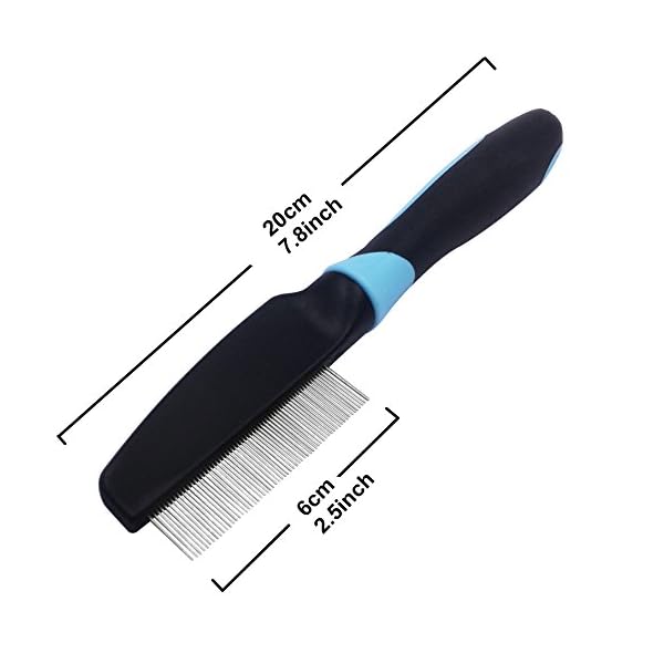 Voyage, pettine antipulci, antipidocchi e per la polvere, efficace contro pulci e pidocchi, pettine professionale per cani e gatti, pettine a denti fini per animali domestici Voyage Voyage, pettine antipulci, antipidocchi e per la polvere, efficace contro pulci e pidocchi, pettine professionale per cani e gatti, pettine a denti fini per animali domestici