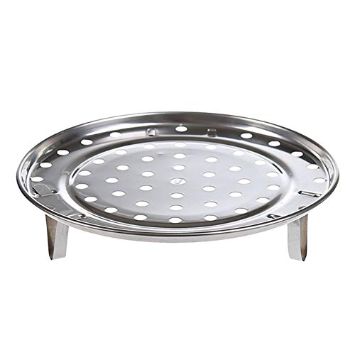 Steamer Rack, Three Legged Cooking Tool Round Steamer Rack, Stainless Steel Steaming Stand For Home Kitchen Pot, Pans etc(23.7x1x4cm)