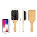Hairbrush Boar Bristle Hair Brush-Hair Brushes for Women Mens Kids girls Best Natural Wooden Paddle Hair Brush for Thick fine Curly Straight Dry and Damaged Hair-Avoid Tangles?by Auoetoe (wooden)