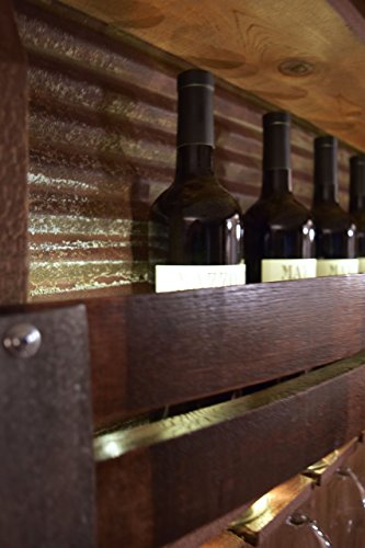Lighted - Barn wood wine rack